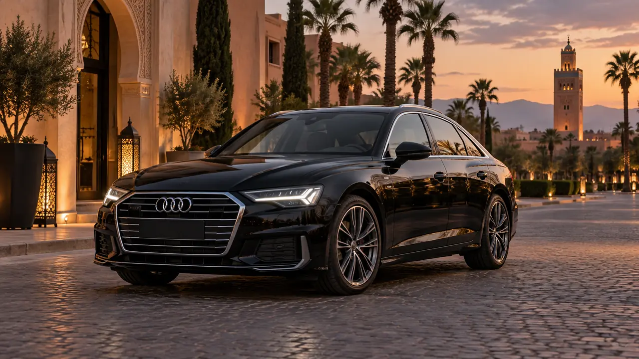 Audi A6 مع سائق خاص في المغرب